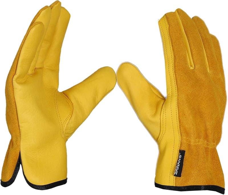 SAWANS — Gants de Jardinage en Cuir Résistants aux Épines