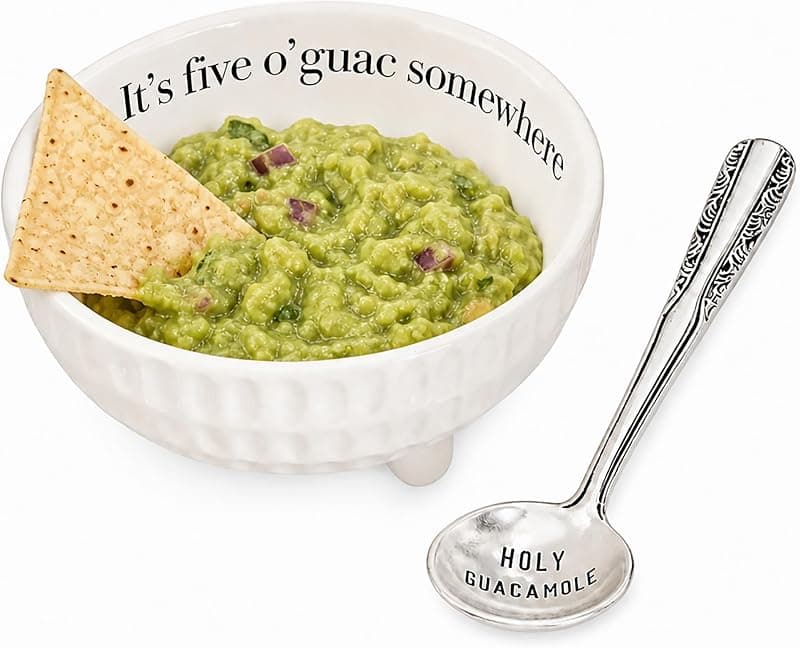 Mud Pie — Plat de service guacamole en céramique