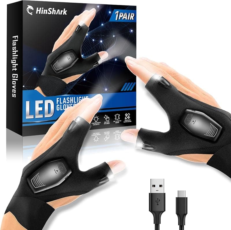 Hinshark — Gants à LED intégrées