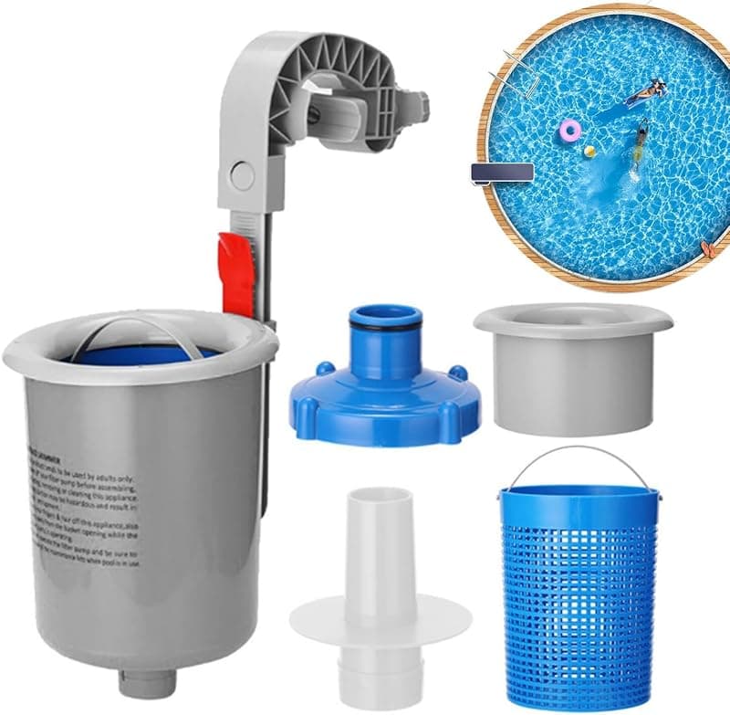 Skimmer automatique de piscine mural flottant