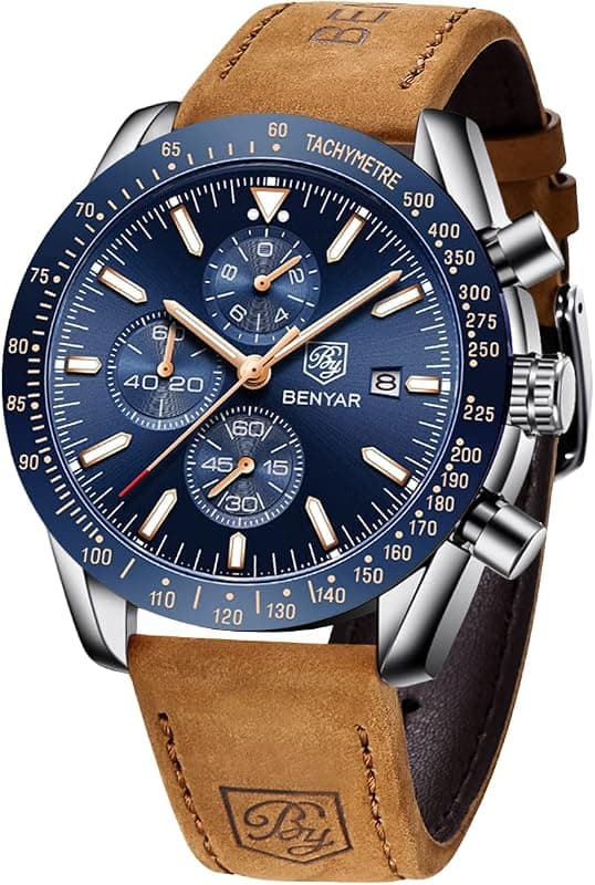 Montre homme chronographe analogique grand cadran