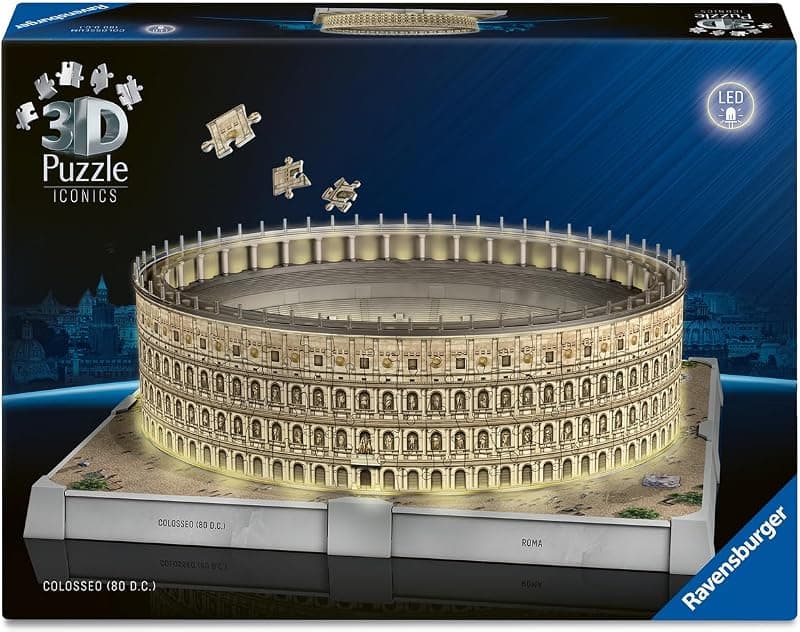 Ravensburger — Puzzle 3D Colisée Lumineux avec socle LED