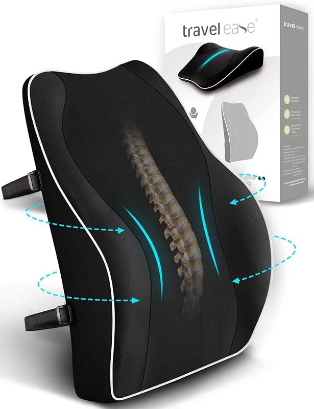 Travel Ease — Coussin lombaire ergonomique mémoire de forme