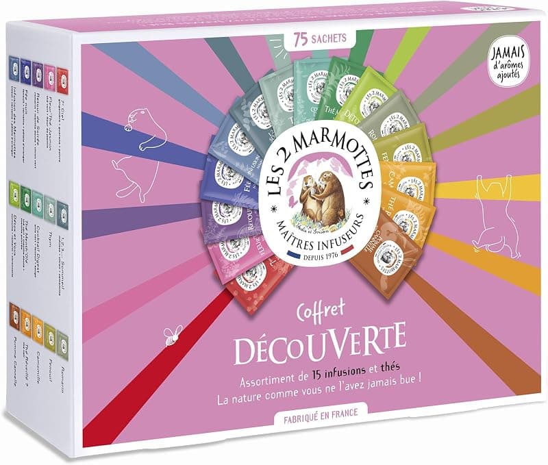 Les 2 Marmottes — Coffret découverte 75 sachets infusions et thés