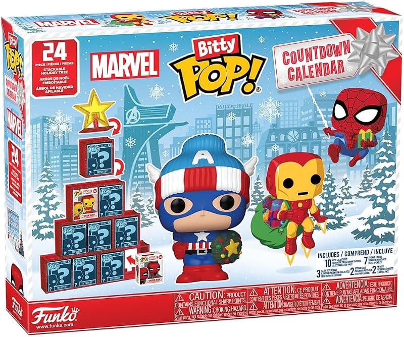 Funko Bitty Pop! — Calendrier de l'Avent Marvel · 24 mini-figurines vinyle