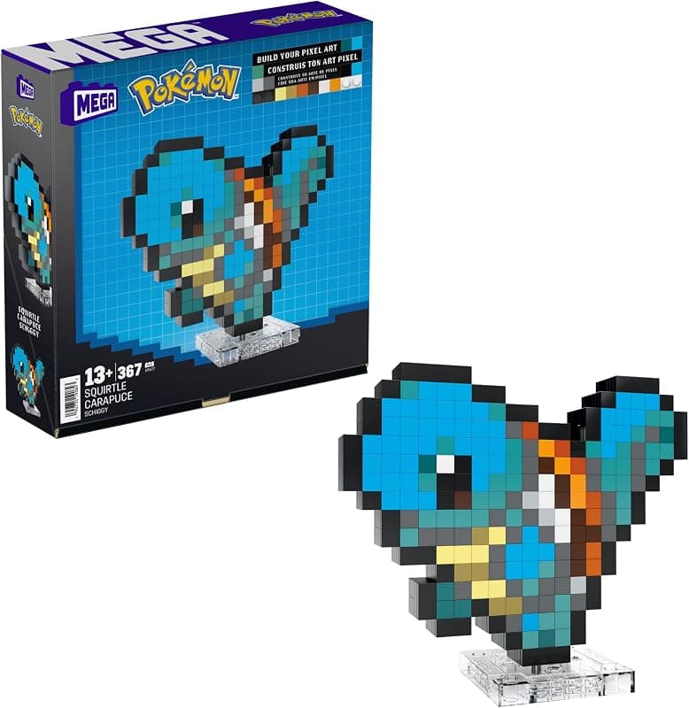 MEGA — Figurine Carapuce Pixel Art 367 pièces