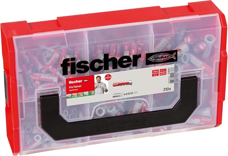 Fischer — Coffret assortiment 210 chevilles Duopower Fixtainer