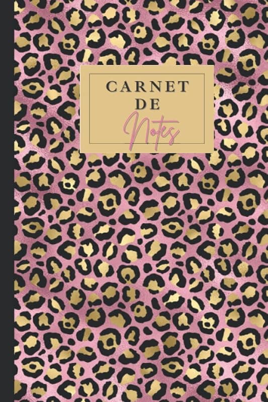 Bloc-notes — Carnet ligné motif léopard A5