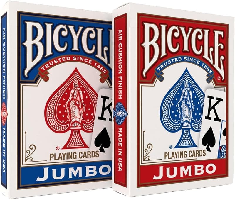 Bicycle — Jeu de cartes Rider Back Jumbo Index (lot de 2)