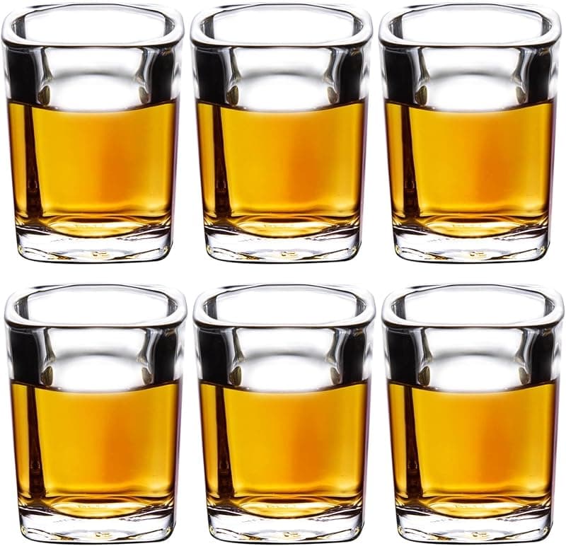 PARACITY — Lot de 6 verres à shot fond épais 60 ml