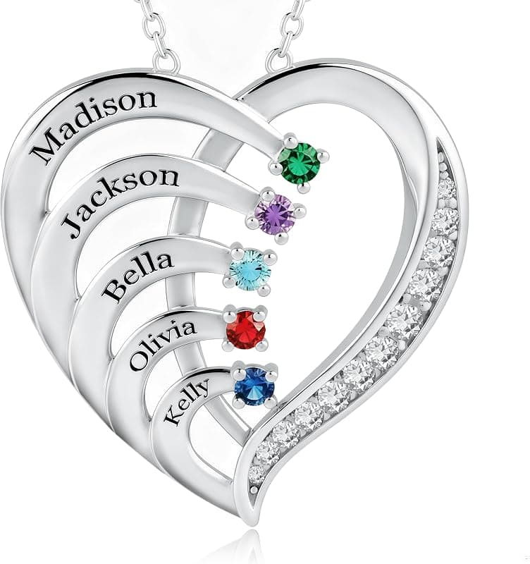 Collier Personnalisé Prénom et Pierre de Naissance