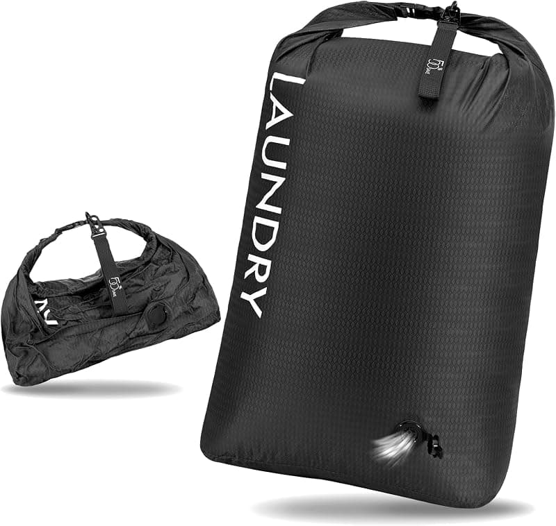 Sac à linge sale de voyage compressible, imperméable et anti-odeurs
