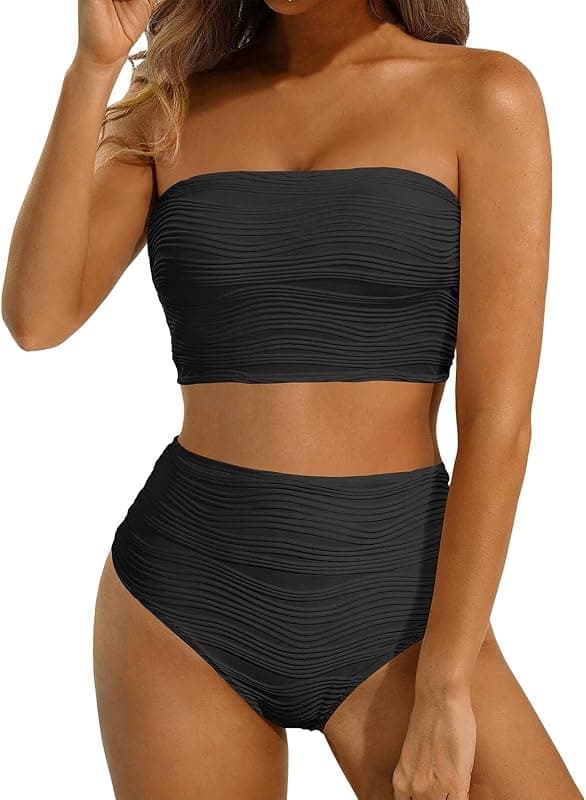 Maillot une pièce bandeau côtelé
