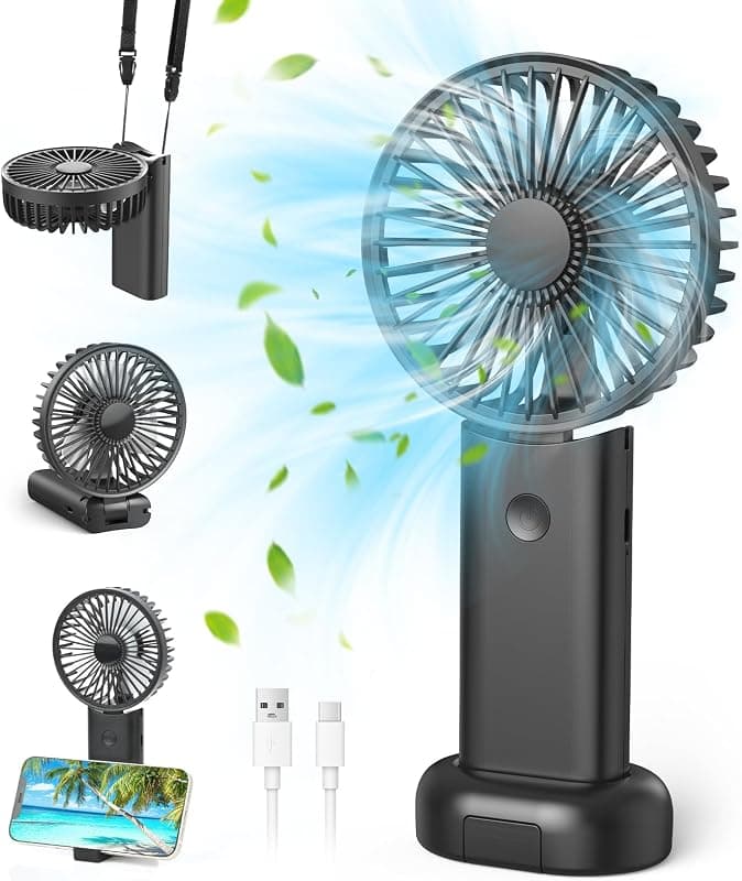 Neqraxis — Ventilateur de bureau rechargeable