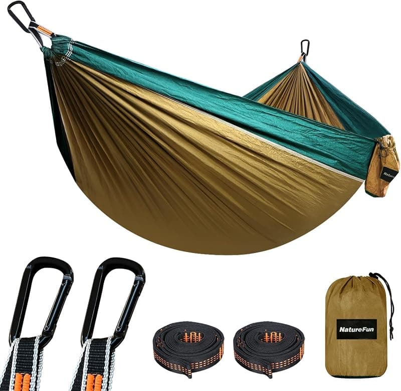 NATUREFUN — Hamac de voyage ultra-léger en nylon parachute
