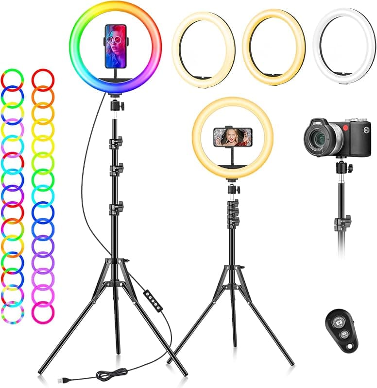 Ring light avec trépied Sensyne