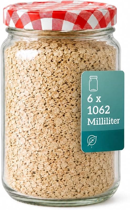 Lot de 6 bocaux de conservation Twist-Off 1062 ml