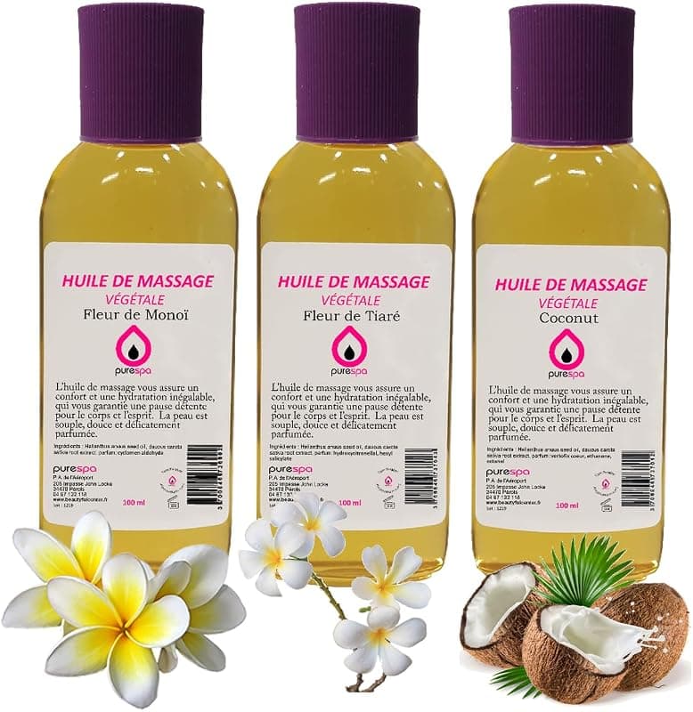 Purespa by Purenail — Coffret 3 Huiles de Massage Invitation aux Voyages
