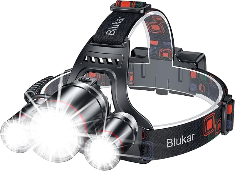 Blukar — Lampe frontale LED rechargeable 8000 lumens IPX6
