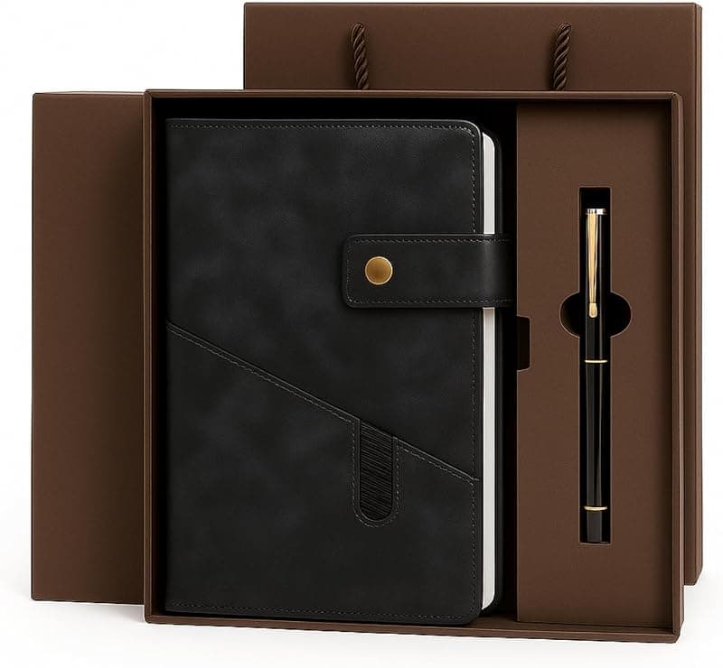 SIMDAO — Coffret carnet & stylo en cuir