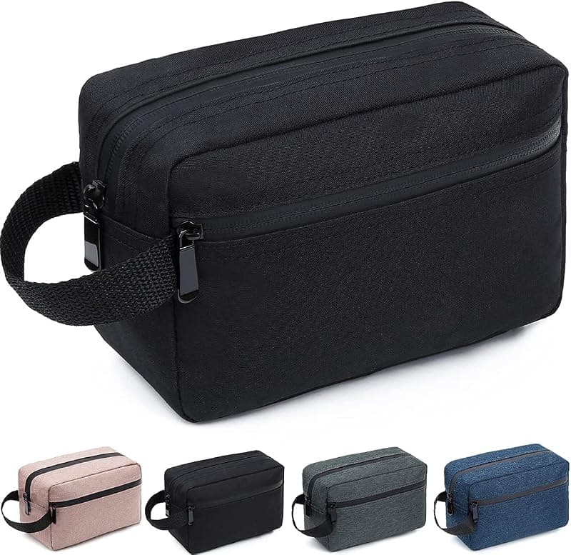 Trousse de toilette de voyage pliable avec poignée
