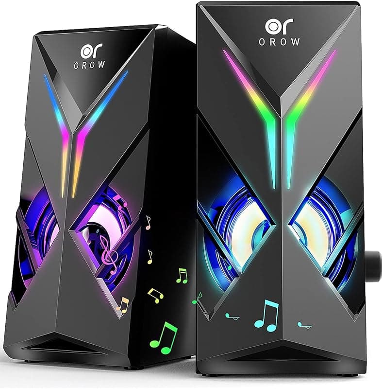 OROW — Enceintes PC Gaming RGB 2.0 10W
