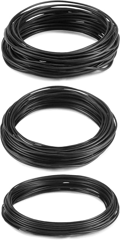 QWORK — Fil Aluminium Anodisé pour Bonsaï (lot de 3 rouleaux)