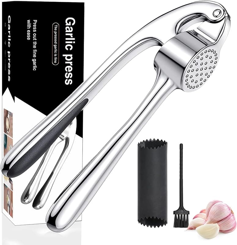Presse-ail en inox facile à nettoyer
