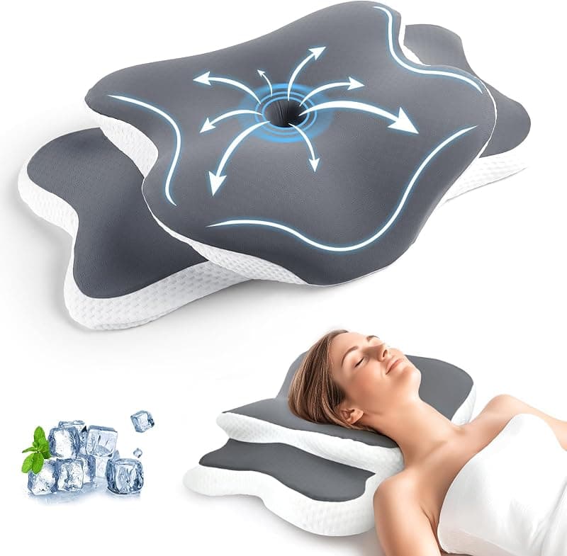 Oreiller Ergonomique — Coussin Cervical à Mémoire de Forme