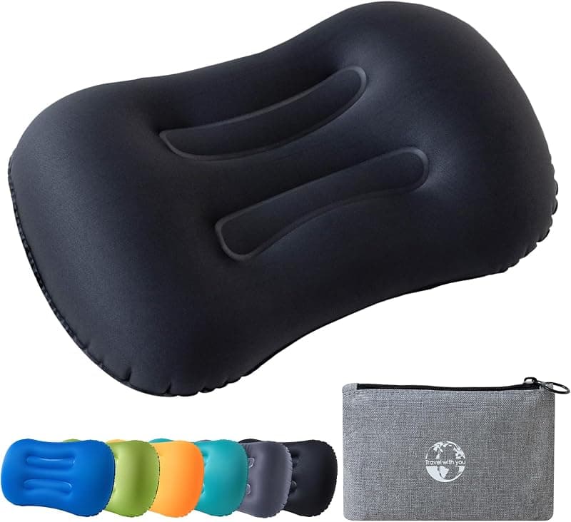 Oreiller gonflable ergonomique ultra-compact