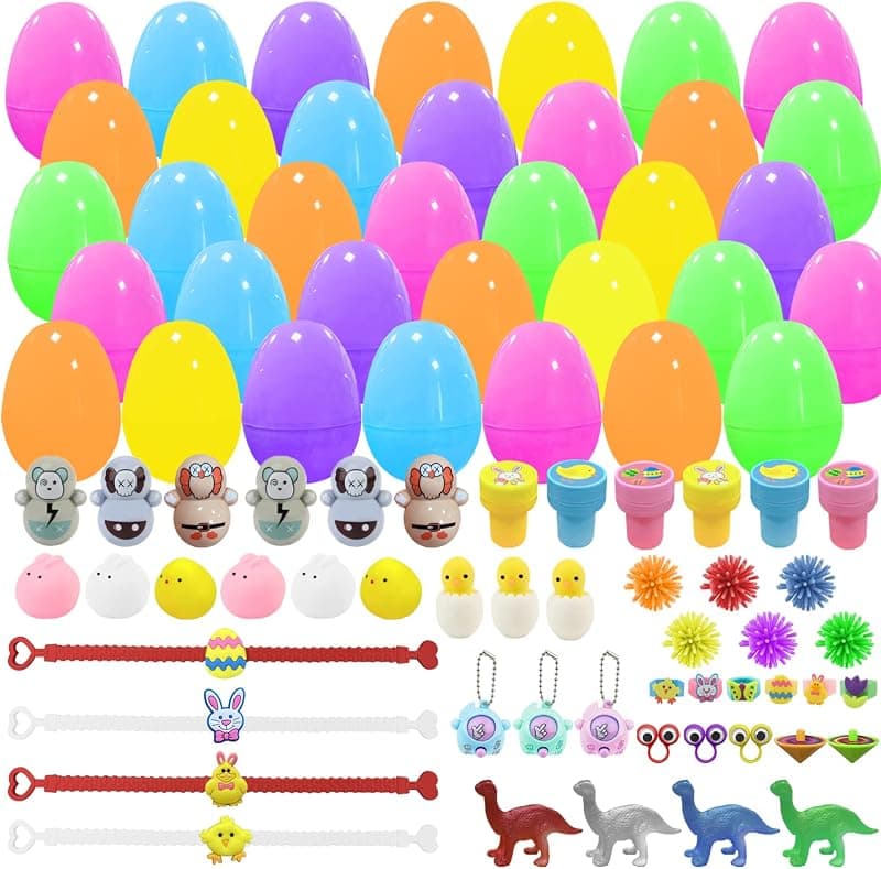 Kit de chasse aux œufs de Pâques 48 pièces