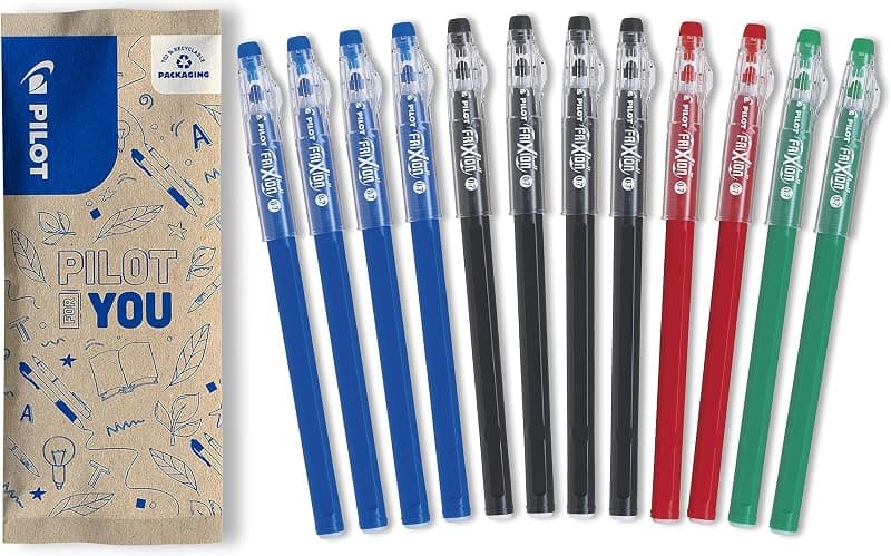 PILOT FriXion Ball Stick — Pack de 12 stylos gel effaçables