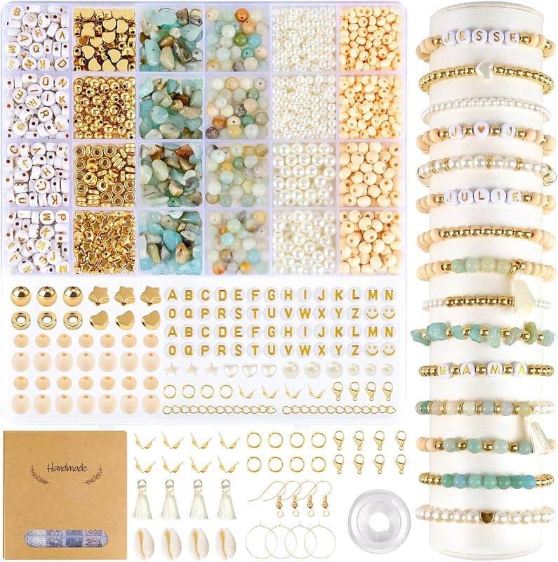 EUES — Kit création bracelets perles naturelles bohèmes