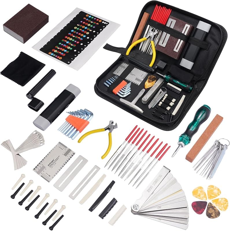 LEKATO — Kit complet 72 outils d'entretien guitare