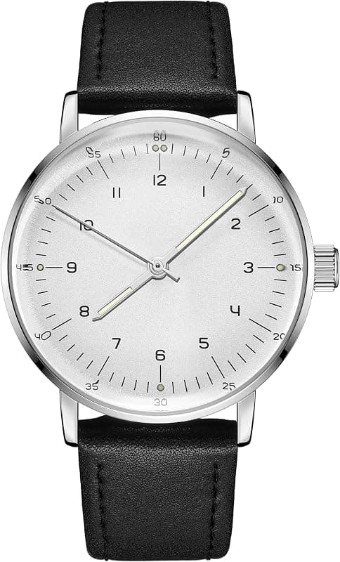 Montre mécanique vintage, verre bombé, remontage manuel 40 mm