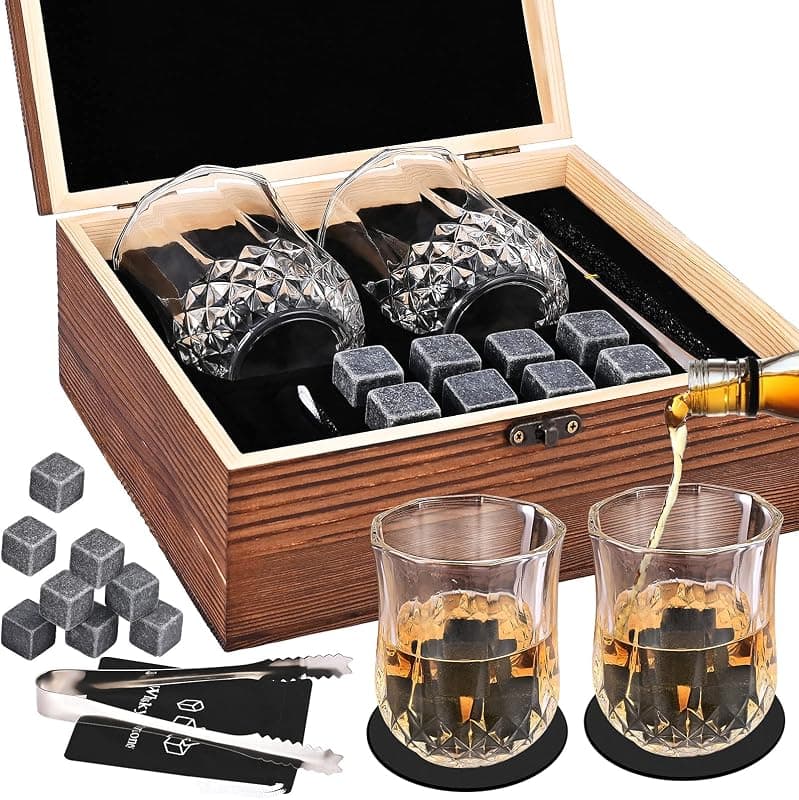 GOLDGE — Coffret pierres à whisky et verres