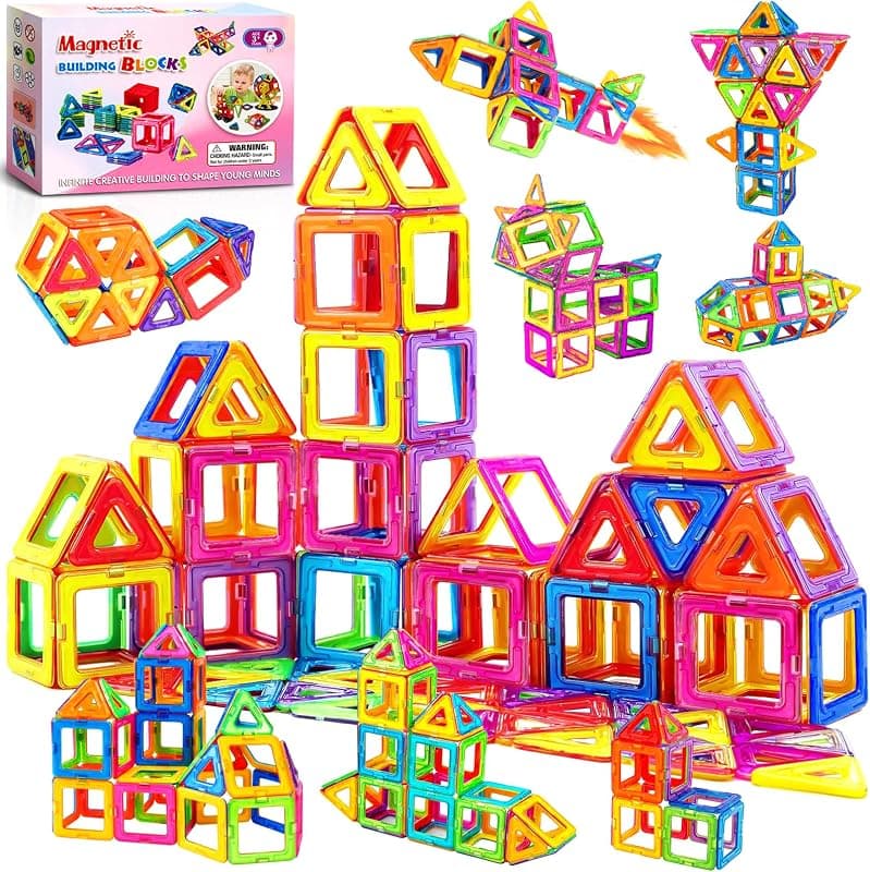 Blocs de construction magnétiques (61 pièces)
