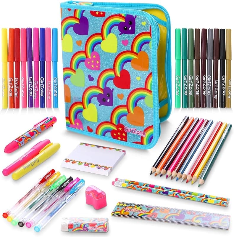 Trousse scolaire kawaii garnie et complète