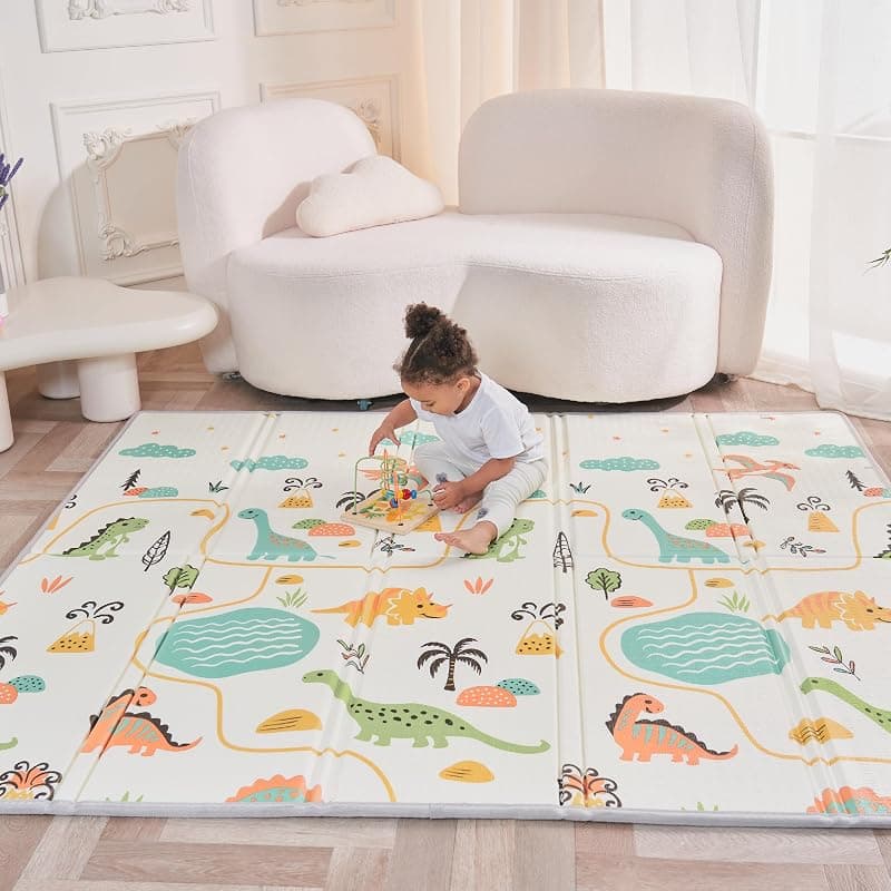 SUPERBE BEBE — Tapis de jeu XXL réversible Dino