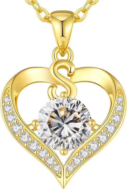 Pendentif chiffre / initiale en or