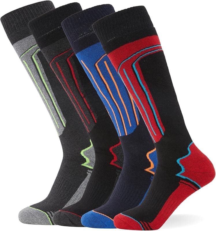 Chaussettes thermiques de ski lot de 4