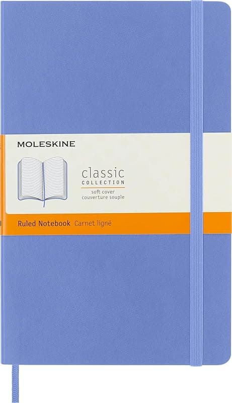 Moleskine — Carnet Classique Ligné Bleu Hortensia