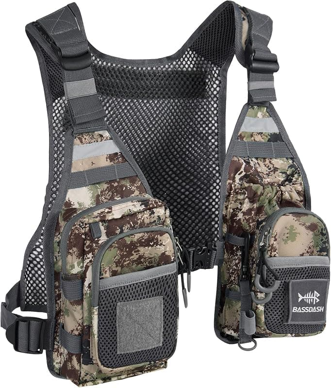 Gilet de pêche à la mouche ultra léger — taille unique homme/femme