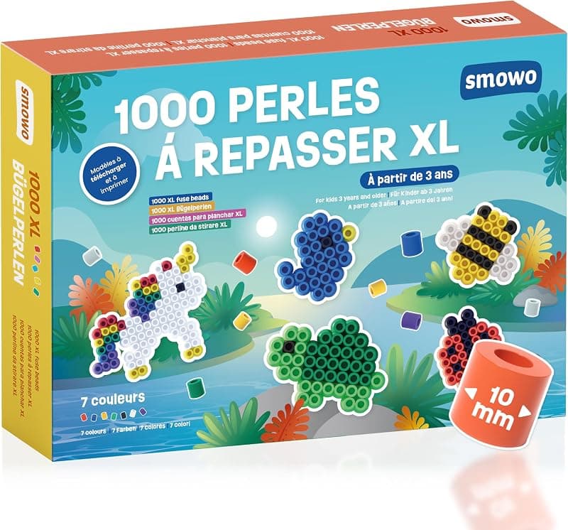 Smowo — 1000 grandes perles à repasser (10 mm)