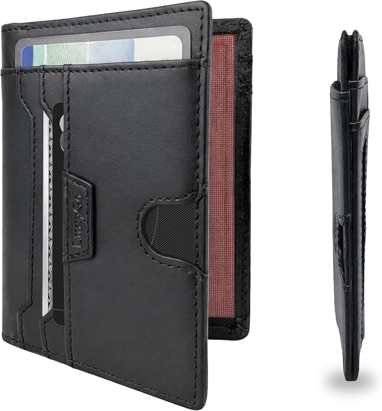 Porte-cartes minimaliste en cuir (anti-RFID)
