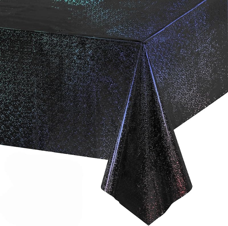 GREATRIL — Nappe Noire Paillettes Halloween
