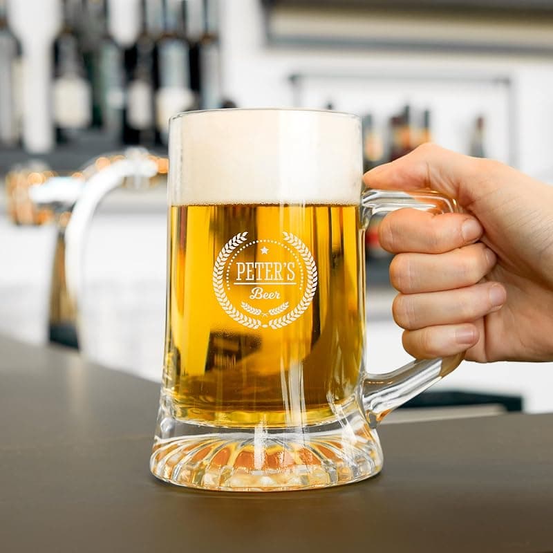 your surprise — Chope à bière gravée avec prénom