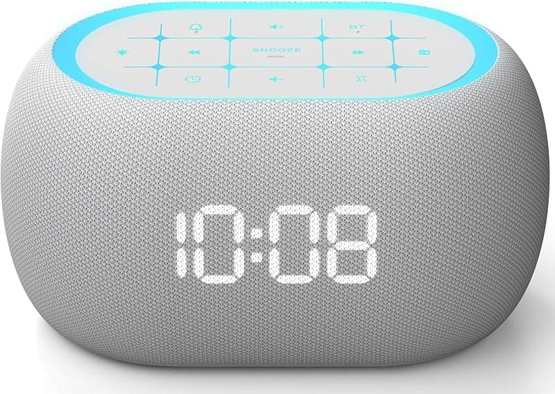 ANJANK — Radio-réveil Bluetooth Hi-Fi avec veilleuse