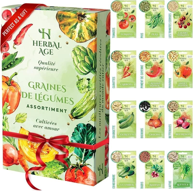 Kit potager — 12 variétés de graines de légumes