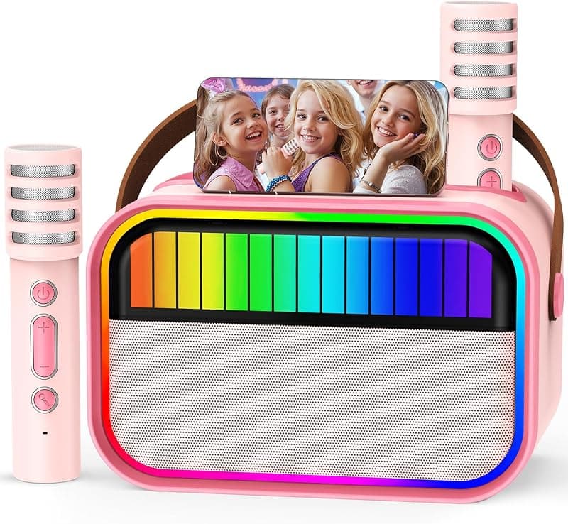 Machine de Karaoké Enfants avec 2 Microphones